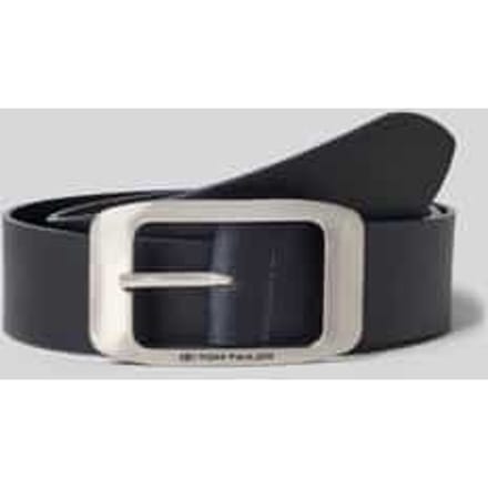 Tom Tailor - TTAMY leren riem met vierkante gesp - Maat 80 - navy uni