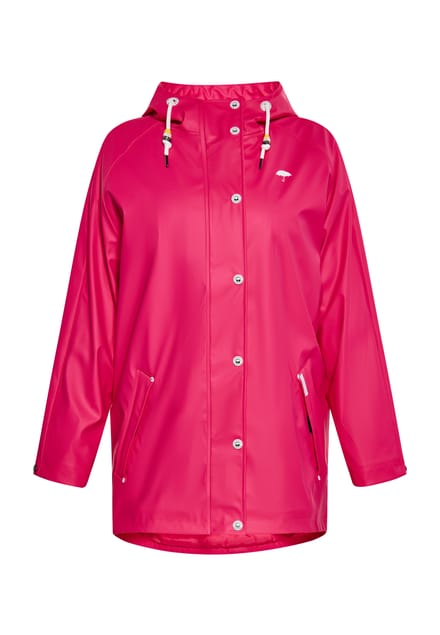 Schmuddelwedda Ronde regenjas Dames Framboos roze