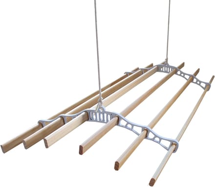 Droogrek Ophangbaar - Wit - 1.4 meter - plafond wasrek