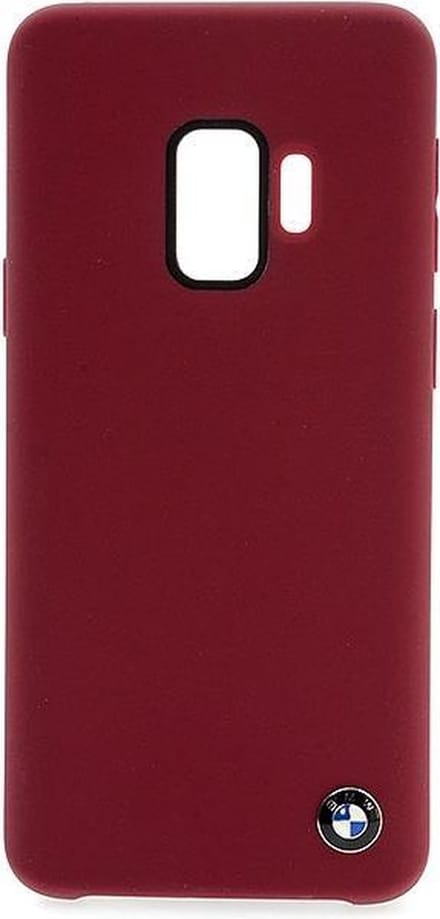 Rood hoesje BMW - Backcover - Galaxy S9 - Leer - Soft Touch - BMW Edition