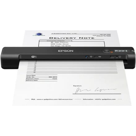 Epson WorkForce ES-60W draagbare scanner, 600 x 600 DPI, A4, zwart