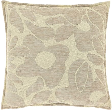 Unique Living Sierkussen Lies - Textiel - Greige - 45x45 cm (BxH) - Chenille - Chateau Grey