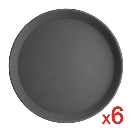 Bulk Koop 6 Olympia Kristallon Polypropyleen Ronde Antislipdienbladen - S658 - Horeca & Professioneel