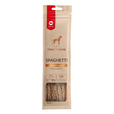 40g Maced Super Premium Varkensvlees Spaghetti Hondensnacks