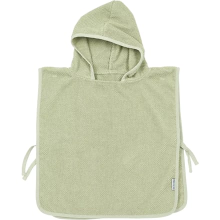 Meyco Baby Popcorn badponcho - soft olive - 1-3 jaar