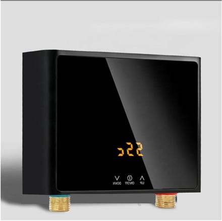 Elektrische Boiler - Directe Verwarming - Snel Warm Water - Instelbare Temperatuur - 3000W - Zwart Wit