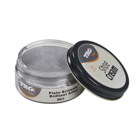 TRG - schoencrème met bijenwas - briljant zilver - 50 ml
