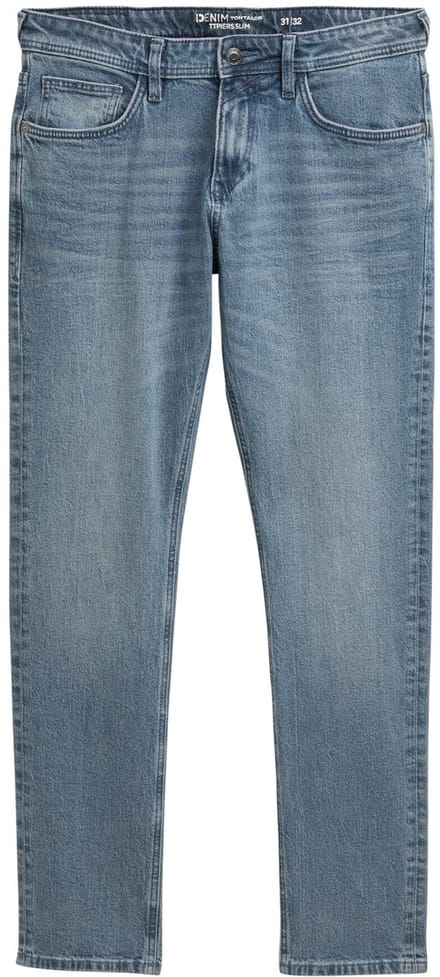 Tom Tailor Denim - TTPIERS SLIM-jeans - Maat 36/32 - mid stone blue grey denim