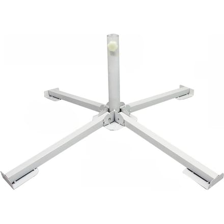 Draagbare Opvouwbare Strandparasol Standaard Buiten Patio Zonnescherm Parasolvoethouder Wit wit