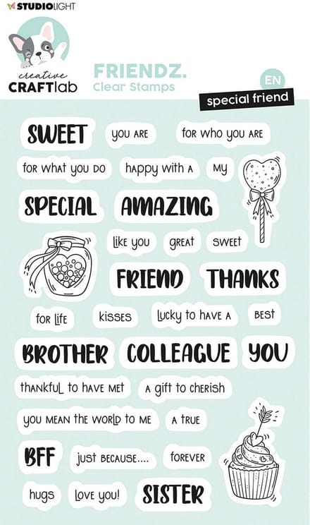Studio Light Friendz Clear Stamp Special Friend ENG