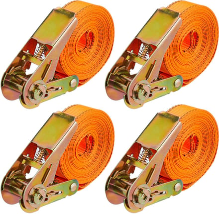 Spanbanden met ratel - set van 4 - 6 meter - 500 kg