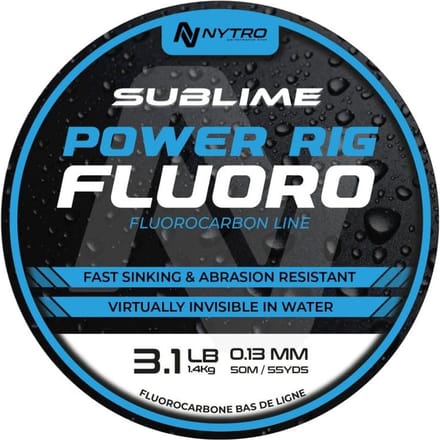 Nytro Sublime Power Rig Fluoro 50m - Maat : 0.13mm