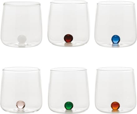 Zafferano Bilia Water glazen - Mixed - 6 Stuks