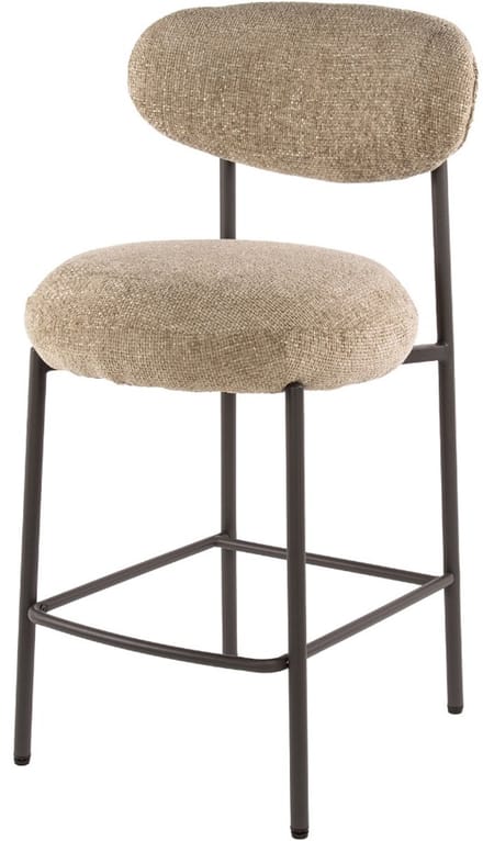 AnLi Style Barstoel Round zandkleur - set van 2
