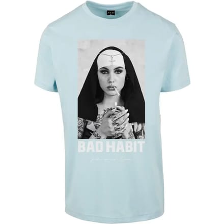 Mister Tee - Bad Habit Heren T-shirt - M - Blauw