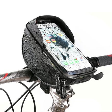 LuxeBass Telefoonhouder fiets | Fietshouder telefoon | Waterproof & met opbergvak - LB440