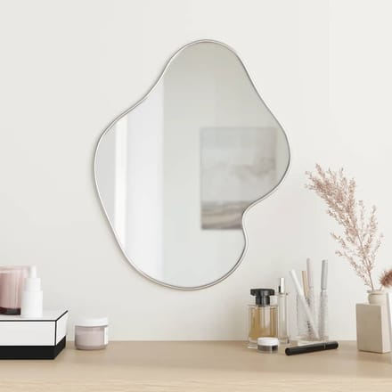 vidaXL - Wandspiegel - 50x40 - cm - zilverkleurig