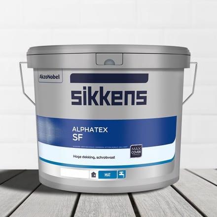 Sikkens Alphatex Sf - 10 l - 9-11 m²/l - Wit - Afwerkingslaag