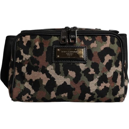 Dolce & Gabbana Multicolor Luipaard DG Logo Riem Heup Heuptas Tas