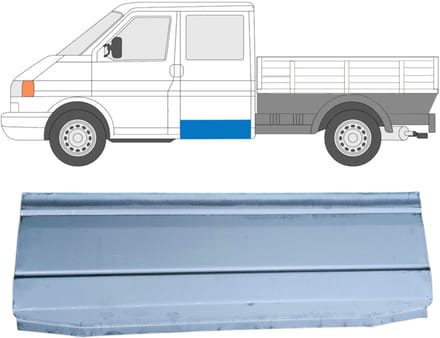 Plaatwerkdeel zijpaneel voor Volkswagen Transporter T4 1990-2003 / Links