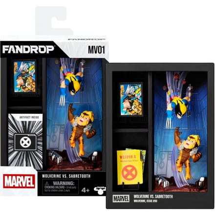 Fandrop Marvel Wave 1 Figure 2 Pack Wolverine Vs Sabretooth