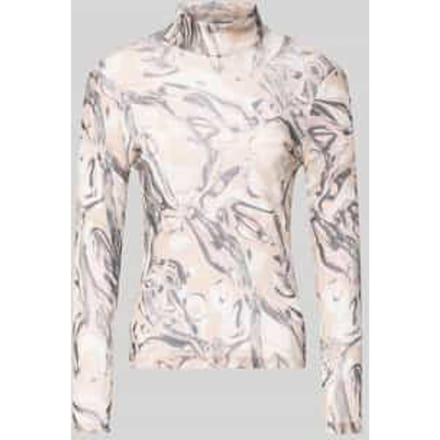 Slim Fit shirt met lange mouwen in semitransparant design