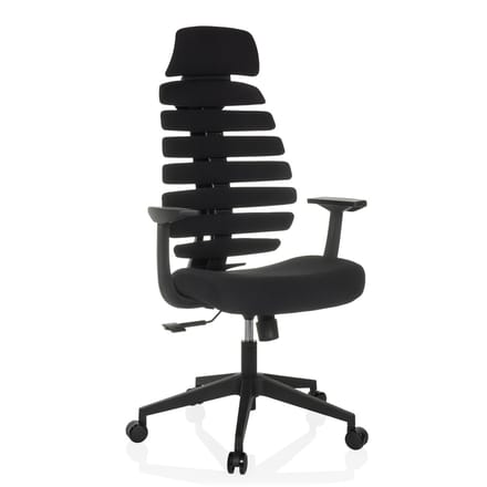 Bureaustoel / draaistoel ERGO LINE ECO stof zwart hjh OFFICE