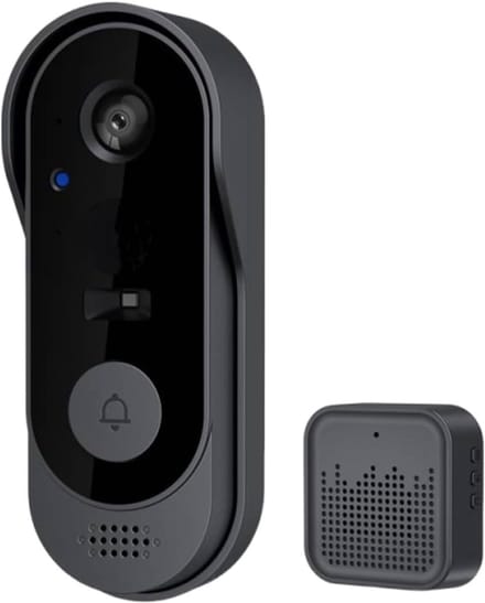 Videodeurbel Camera - Slimme Deurbel - Beveiliging Thuis - Bewegingsdetectie - 7x5x16 cm