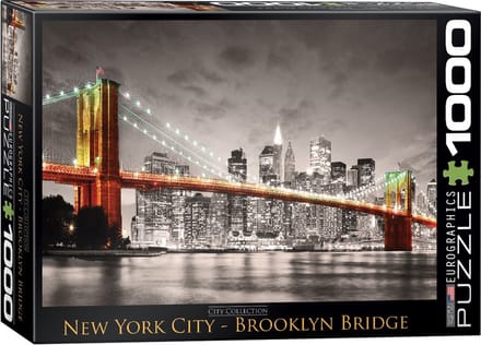 Eurographics puzzel Brooklyn Bridge New York City - 1000 stukjes legpuzzel.