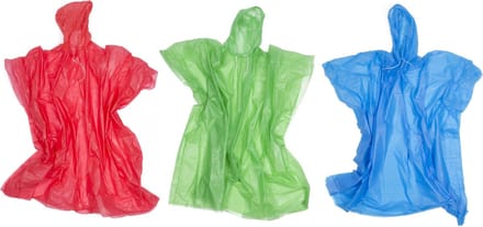 Benson Lichtgewicht regenponcho - herbruikbaar - universele maat - 100 cm lengte - 124 cm breedte