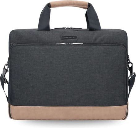 Davidt’s Mood & Moov 2 vaks Laptoptas 15,6 inch - Zwarte akte tas - Businesstas