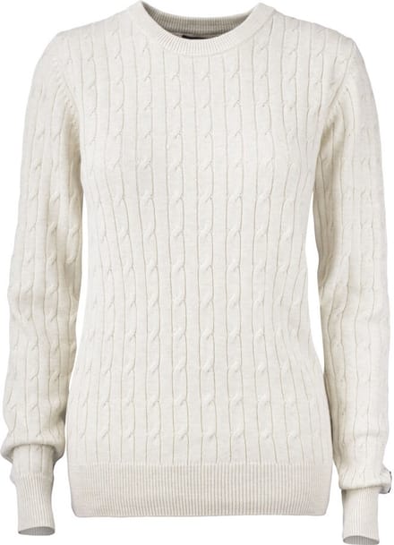 Cutter & Buck Blakely Knitted Sweater Dames 355403 - Zand Mélange - L