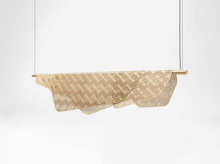 Petite Friture MEDITERRANEA 100 CM Dimbare Hanglamp Geborsteld Messing