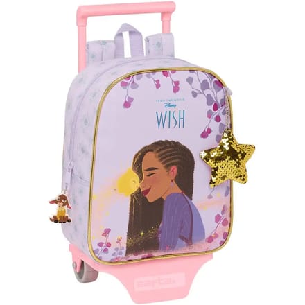 Schoolrugzak met Wielen Wish Lila 22 x 27 x 10 cm