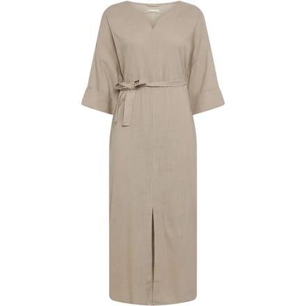 Damesjurk met v-hals KnowledgeCotton Apparel Linen