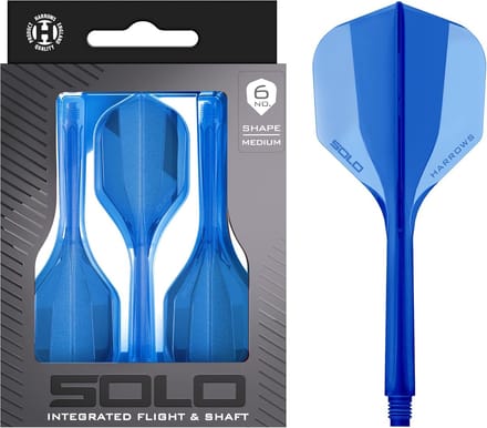 Dart Vleugels Assen - Geïntegreerde Set - Precisie Werpen - Eén Stuk Constructie - Standaard Maat - Blauw
