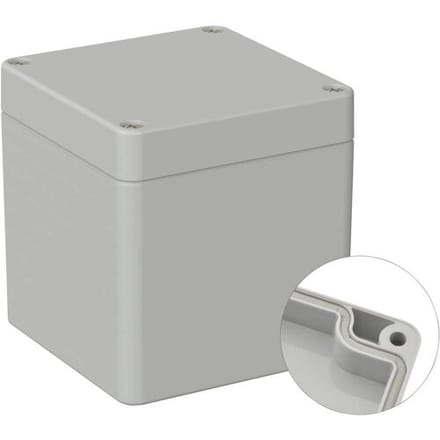 TRU COMPONENTS TC-9065644 Industriële behuizing 82 x 80 x 85 ABS Grijs-wit (RAL 7035) 1 stuk(s)