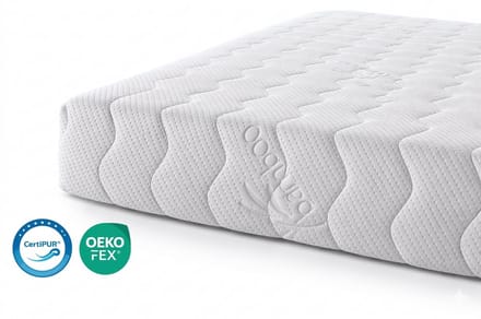 Pocket matras koudschuim 80x200 20cm met luxe bamboe hoes met rits
