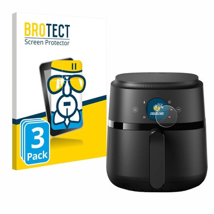 Screenprotector 3 Stuks voor Philips Airfryer 2000 Gen 2 4,2L Beschermglas transparant