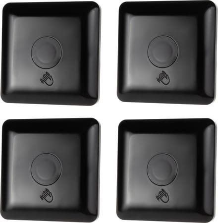 Maclean - Set van 4 stuks - Opbouwschakelaar - lichtschakelaar - korte afstand PIR sensor - bereik 5-6cm - inbouwdoos - max. belasting 1200W -MCE313 B - Zwart