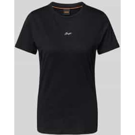 T-shirt met labelstitching, model 'Elogo'