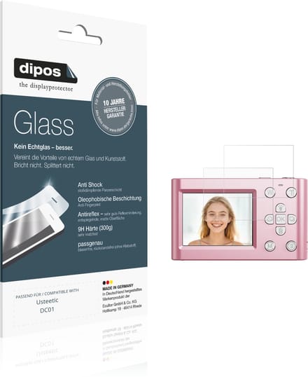 dipos – 2x Matte Pantserfolie geschikt voor Usteetic DC01 | 9H Screenprotector