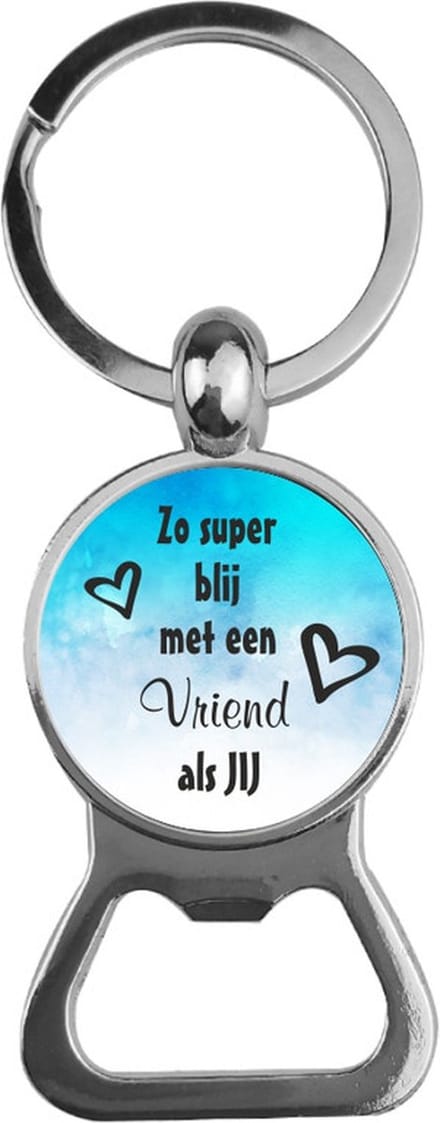 Bieropener Glas - Zo Super Blij Met Een Vriend Als Jij