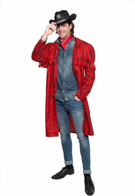 Folat - Cowboy Jas rood Heren