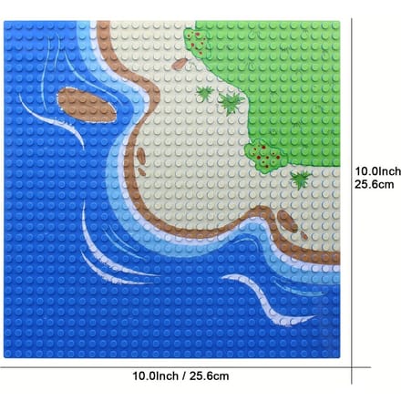 1 PC 32X32 points Île Prairies Briques de Construction Plaque de Base Ensemble Petites Particules Plage Longue Plage Désert Herbe Jouets pour Enfants green