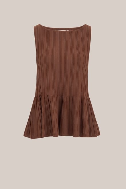 WE Fashion Dames gebreide top met structuur en stretch