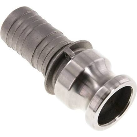 Camlock DN 32 (1 1/4'') Koppeling RVS met slangpilaar (32 mm) Type E MIL-C-27487