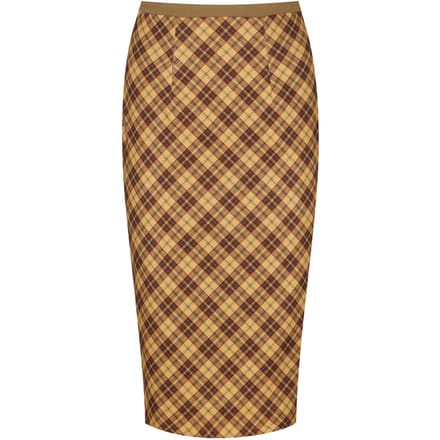 Midi-rok met print en rits