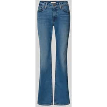 Bootcut-jeans van katoenmix