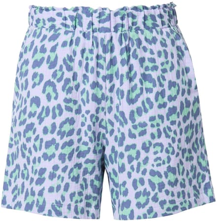Studio Untold Studio Untold - Dames - Short wijde pijpen mousseline elastische tailleband - Lavendel - Maat 54